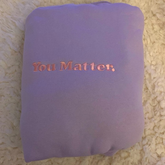 purple you matter hoodie